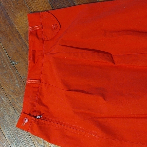 Vintage Adam Ives Red Midi Length Skirt - Picture 5 of 8